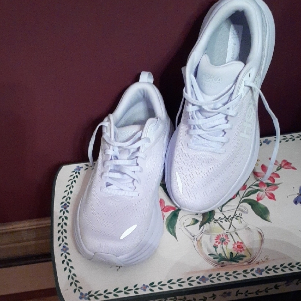 Hoka White Running Shoes